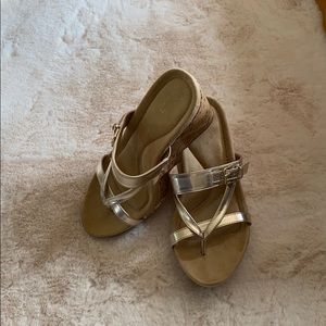 Sandal with wedge heel